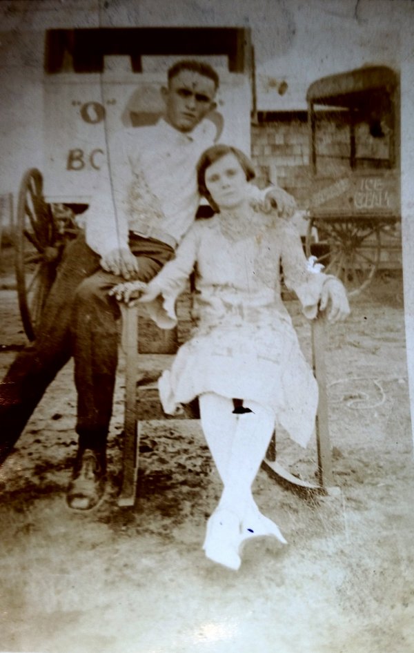 Newton Jenkins and sister Pearl Hayes Muskogee OK 1927